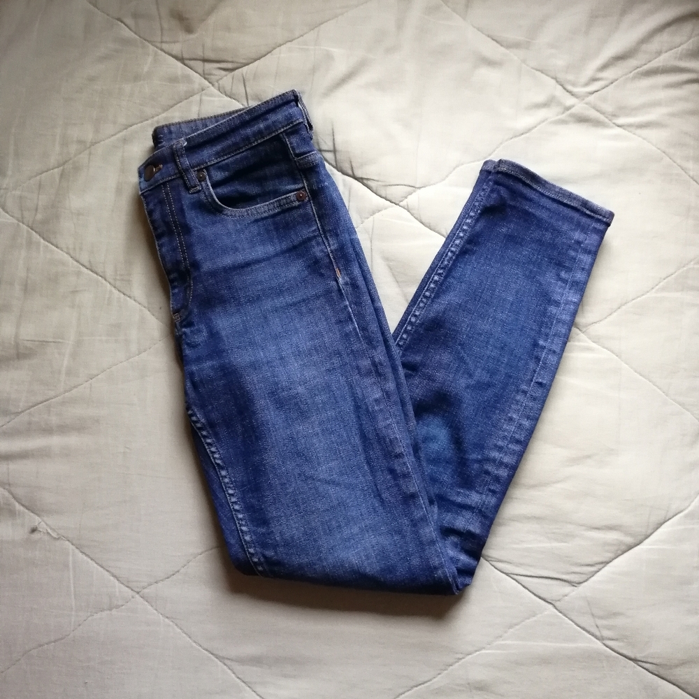 COS Jeans High Rise Skinny Fit Cropped Length W 26